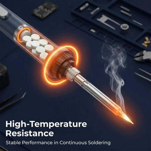 Must Have 10 Pack A5044 Ceramic Filter Replacements For Desoldering Tools shown inside tool
