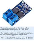 Dual MOSFET Beefed-Up High Power Motor Controller Drive Module 5V To 36V 400W PWM 0 To 20KHz Trigger Switch Electronic Control Board
