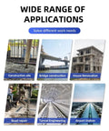 Wide range of applications showcasing Pro Grade Automatic Concrete Mixer for New Home Projects and Highway Paving in construction settings.