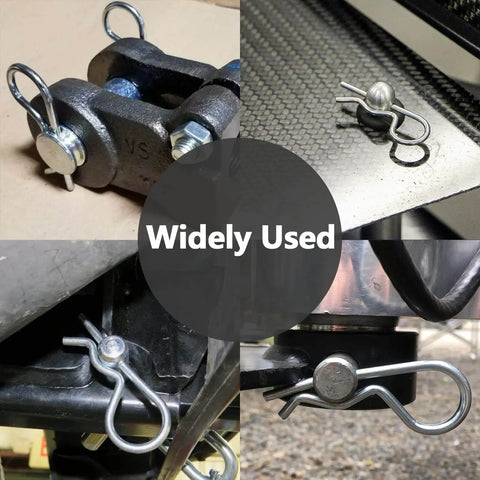20 Pack R Clips Hitch Pins For Trailers Stainless Steel M3 By 60mm Retaining Cotter Pins Spring Clips installed on various equipment