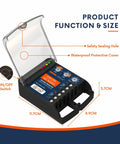 Beast Mode 220V Surge Protector 30A Voltage Guard 6600W Heavy Duty Power Protector with waterproof cover and ON/OFF switch.
