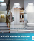 Motion Sensor Ceiling Lights Battery Powered Easy Install Indoor Motion Activated LED Ceiling Lights for versatile use