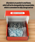 240 Piece Zinc Self Drilling Drywall Anchors And Screws Kit With Cross Groove Drill Bit in open box, showing contents