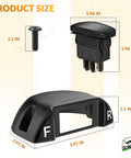 Golf Cart Forward Reverse Rocker Switch And Housing Kit dimensions with 3.97x2.95x1.1 in housing and 1.96 in switch