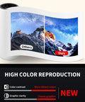 Comparison of color clarity showing DTF Transfer Film A4 100 Sheets Double Sided Matte Premium DTF Paper For Dark Fabrics And Color T Shirts