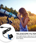 Beginner Friendly USB Telescope Camera Eyepiece 1.25 Inch 80 Megapixel Digital Astronomy Camera For Astrophotography Compatible With Computer No Fuss Data Transfer on stand
