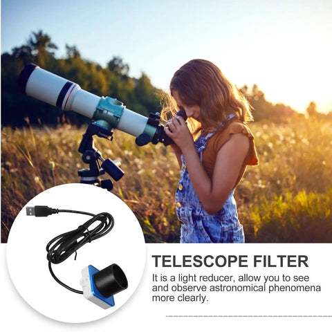 Beginner Friendly USB Telescope Camera Eyepiece 1.25 Inch 80 Megapixel Digital Astronomy Camera For Astrophotography Compatible With Computer No Fuss Data Transfer on stand