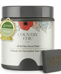 All In One Chalk Paint For Furniture And Cabinets With Built In Primer And Top Coat Matte Finish in Liquorice Black, 4 oz jar