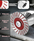 10 Piece Angle Grinder Diamond Saw Blades Set For Top Shelf Cutting On Granite Concrete Tile And Porcelain Includes Heavy Duty Aluminum Flange And Quick Swap Hardware For Zero Sweat Finishing Work, premium serrated edge blade.