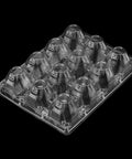 Clear 12 Grid Egg Cartons 50 Pack Bulk For Family Farm Or Market Use Each Holds One Dozen Eggs Sturdy Plastic Egg Trays