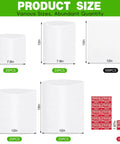 Moving Day Dish Packing Set With 200 Foam Pouches And Sheets In 4 Sizes, 250 Fragile Stickers, various sizes displayed