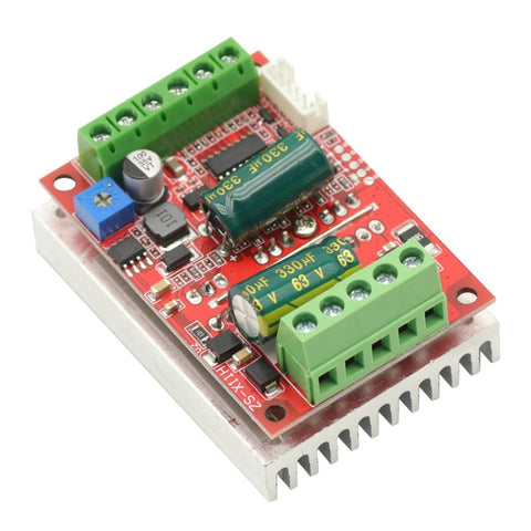 6-60V 400W 3 Phase Hall Effect BLDC Motor Controller Board Plug And Play PWM PLC Driver Module with connectors visible