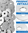 400 Count Quarter Inch Inner Diameter Fender Washers One Inch Outer Diameter Zinc Plated One And A Half Millimeter Thick Flat Washers