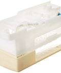 Genuine OEM Freezer Ice Maker Assembly White For Refrigerators Easy Install Ice Maker Module with white plastic design