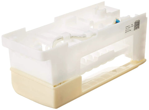 Genuine OEM Freezer Ice Maker Assembly White For Refrigerators Easy Install Ice Maker Module with white plastic design