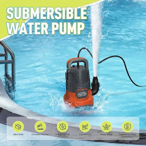 Heavy Duty Workhorse Submersible Sump Pump With 1Hp Electric Motor And 4000 Gph Swift Flow Thermoplastic Housing in action
