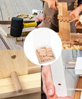 Wooden Dowel Pins 48 Pieces 6mm By 25mm And One Quarter Inch By One Inch Fluted Beveled Ends for woodworking projects