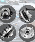 Beefed Up Pair Front Wheel Bearing And Hub Assembly 513273 Direct Replacement For 2008 To 2016 Town And Country 2008 To 2020