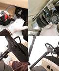 Universal 12 Volt Golf Cart Horn Kit With Hand Press Steering Switch And Wiring Harness Fits EZGO Club Car Yamaha And More