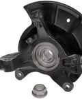 Premium Heavy Duty Front Right Wheel Bearing And Hub Assembly Loaded Knuckle for 2011-2015 Ford Edge with nut visible.