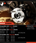 Detailed view of Two Pack Rear Wheel Bearing And Hub Assembly With Abs For Chevy Cobalt 2009 2010 HHR 2008 2010 Malibu 2004 2012