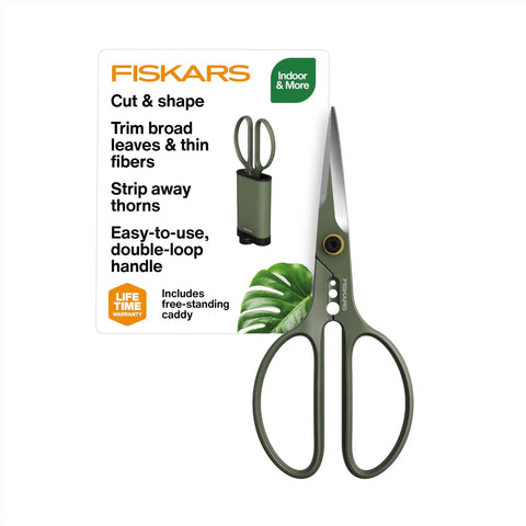 Indoor Plant Snips With Storage Caddy Pro Grade 6 Inch Plant Pruning Shears With Forged Stainless Steel Blades Pack