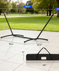 9 Foot Heavy Duty Portable Hammock Stand Steel Frame For Backyard Patio Or Indoor Use With Carrying Case No Hammock Included