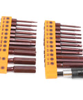 Awesome 23 Pc Screwdriver Bit Set With Hex S2 Steel Hardened Bits Perfect For Electric Drill Or Manual Jobs Plus 2 Headgears For Any Tough Hardware Repair Around The House, 23 bits