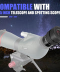 Dope Zoom Telescope Eyepiece 7.2-21.6mm 1.25 Inch FMC Optics With 7 Elements In 4 Groups on spotting scope at night