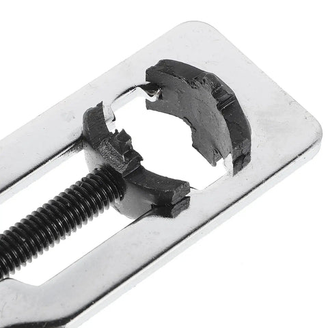 Must Have Dual Function Watch Case Opener And Spring Pin Tool Set detail view of iron and plastic construction.