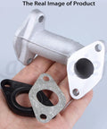Close-up of Carburetor Intake Manifold With Gasket For 50cc 70cc 90cc and 110cc Horizontal Engine ATV Dirt Bike Go Kart