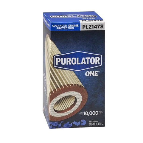 Box of Purolator ONE oil filter with part number PL21478, Advanced Engine Protection, compatible with VW Audi Porsche, synthetic media.