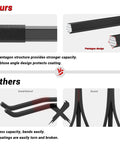 Comparison of Heavyweight Garage Storage Hooks Built Like Tanks Featuring Scratch Resistant Rubber Sleeves for design strength.