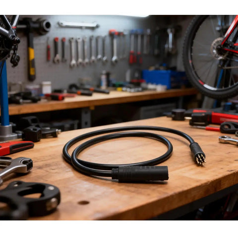 9 Pin Ebike Motor Extension Cable With Female To Male Connectors Waterproof Ebike Wire Kit For Ebikes And EScooters Ride Ready 1.5 By 600 Millimeter Flexible Durable High Quality