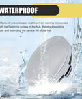 Universal Car Wheel Center Caps 60mm OD 56mm ID 4 Pack Durable Scratch Resistant And Rust Proof ABS Snap In Hub Caps For Cars SUVs Trucks All Weather Ready Silver waterproof