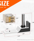 Heavy Duty Terminal Fuse Block Delivering 50 Amps And 58 Volts DC Coverage With Slick Waterproof Cap size dimensions illustration
