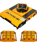 Heavy Duty 30 Ton Machine Mover Skates With Lithium Battery Powered Wireless Remote Control Professional Industrial Dolly for Warehouse with remote control and polyurethane wheels.