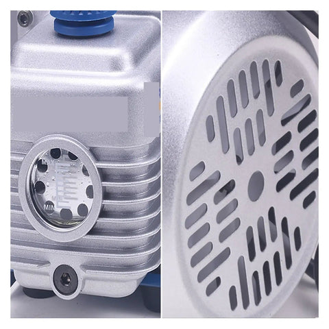 Kgkgk One Horsepower Refrigeration Vacuum Pump Kit For Ac Repair Tools Single Phase Motor With Forced Lubrication System And Large Oil Window Design For Reliable Operation And Easy Maintenance
