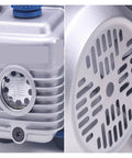 Super Reliable 250 Watt Vacuum Pump Kit For Refrigeration And Ac Work Featuring Precision Cylinder Forced Lube And Easy View Oil Window, showing oil window and cylinder details.