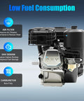 Beefy 7.5HP 212cc Gas Engine 4 Stroke OHV Industrial Replacement Motor Air Cooled With 20mm Shaft Pull Start features