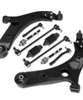 Heavy Duty Front Lower Control Arm Kit With Ball Joints Sway Bar Links And Tie Rods For Smooth Rides And Sharp Steering Performance Upgrade Your Suspension System Today black steel suspension parts