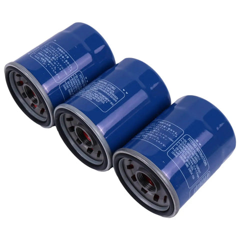 Three Pack Oil Filter Kit 2630035503 For Hyundai And Kia Engines 1.4L Through 3.5L 1997 To 2024 Easy Install three filters