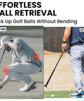Before and after using Golf Ball Retriever Suction Cup Putter Grip Tool 2 Pack Practical Grabber for Easy Ball Pick Up