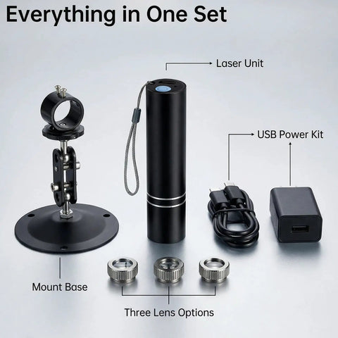 Three Head Red Laser Level With 2M Charger, 650nm Cross And Linear Laser Generator, Rechargeable Alignment Tool components