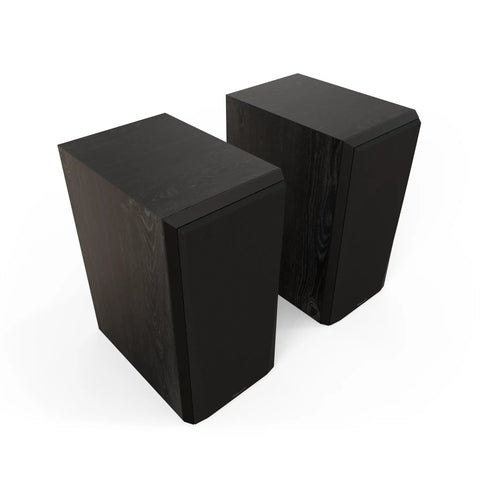 Top view of RP 600M II Ebony Bookshelf Speakers With A Bigger Tractrix Horn And 1 Inch LTS Titanium Tweeter, sleek ebony finish