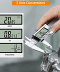 8 Inch Digital Caliper Vernier Caliper With Stainless Steel LCD Display for fast and precise measurements