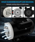 Half HP Electric Motor That Doubles as a Workhorse for Agricultural Compressors, Single Phase 115/230V, multiple cooling strips