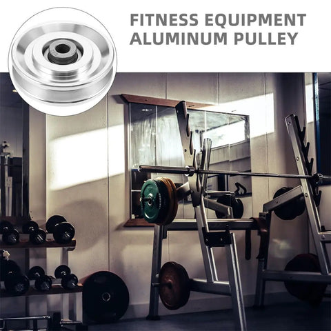 2 Pack Bearing Pulley Wheel For Gym Gear And Home Workout Pro Grade Equipment Durable Round Pulleys For Cable Machines And Sliding Door Rollers Easy To Install Quickly, aluminum pulley in gym machine