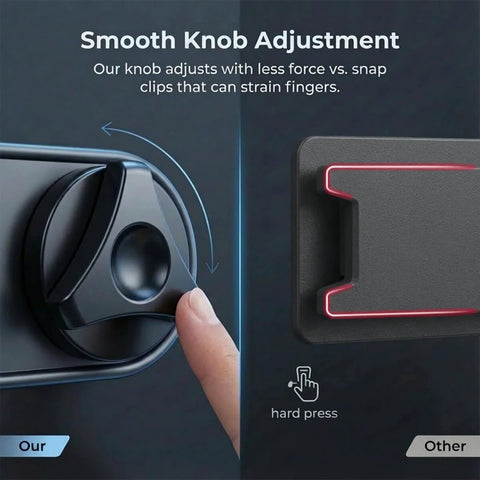 Close-up of Two Pack Magnetic Monitor Bracket with adjustable knob for easy dual monitor setup and quick screen alignment.