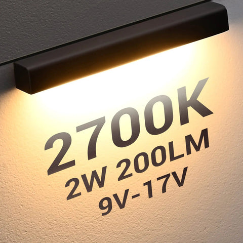 8 Pack Outdoor LED Hardscape Lights For Steps Retaining Walls And Decks, 7 Inch Paver Lights, 2700K warm glow close-up
